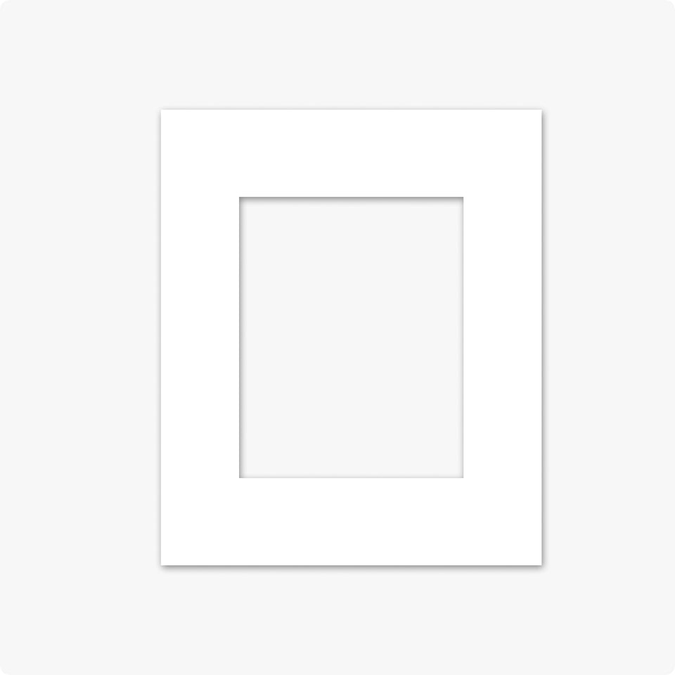 Minimalistischer weißer Rahmen